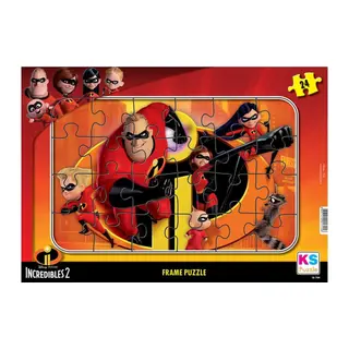 INC 704 Incredibles 2 Frame Puzzle 24 Parça