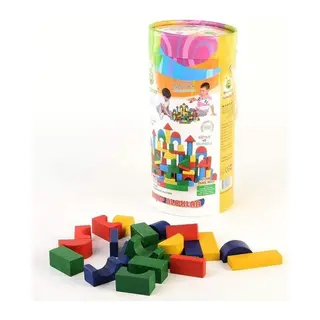 KR016 Woodoy 100 Parça Küçük Kovalı Bloklar 12