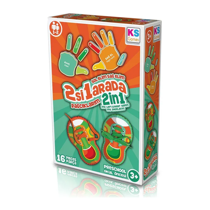 BE233 KS, Sol Elim Sağ Elim 2si1 arada Bağcıklarım / +3 yaş