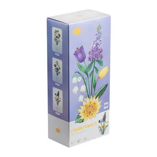 LZ1672 LOZ Eternal Flowers Serisi - ''Çiçekli Sabah, Ay Işıklı Akşam'' 534 Parça Yapım Seti