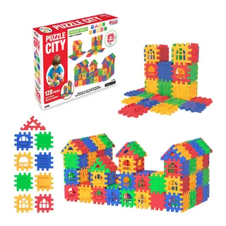 03703 Puzzle City 128 Parça -Dede