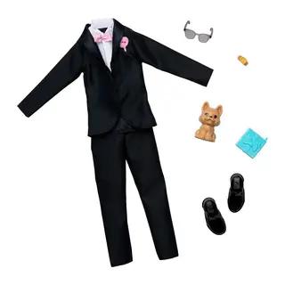 HWV77 Barbie + Ken Fashion - Damat Aksesuarları (Bebekler ürüne dahil değildir.)