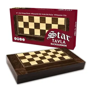 1020180 Star Polyester Ceviz Tavla (Büyük)