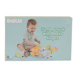 5219 Oyuncak Jumbo Kamyon Ve Bloklar 40 Parça
