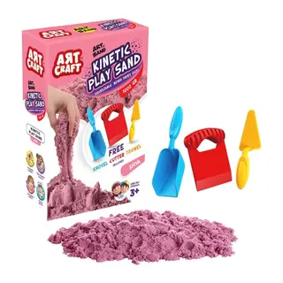 03693 Aksesuarlı Pembe Kinetik Oyun Kumu 1000 Gr