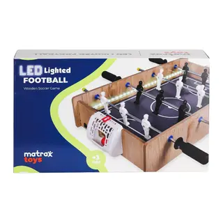 406 Ahşap LEDli Masa Maçı Oyunu -Akçiçek Oyuncak