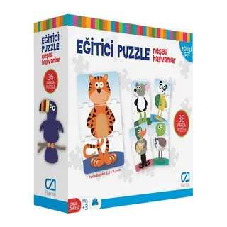 CA.5028 CA Games Eğitici Puzzle Neşeli Hayvanlar