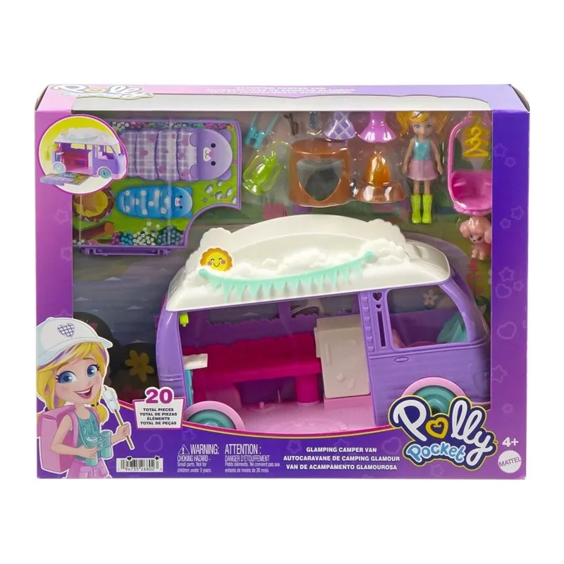 JCC32 Polly Pocket Eğlenceli Karavan Oyun Seti
