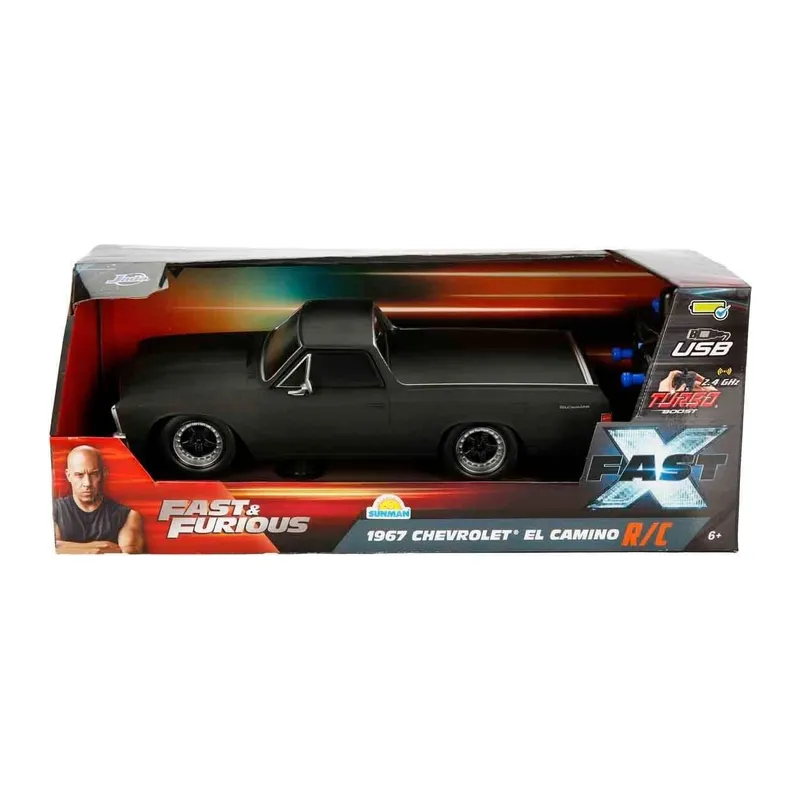 8429 1:16 Fast & Furious 1967 Chevrolet El Camino USB Şarjlı Uzaktan Kumandalı Araba