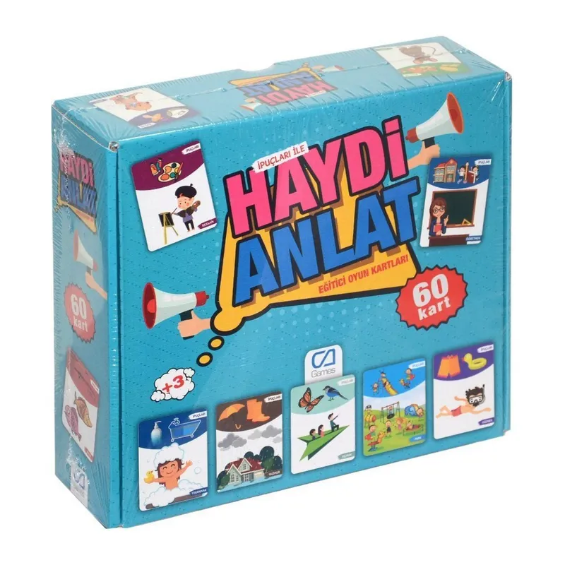5080 CA Games, Haydi Anlat - Eğitici Oyun Kartları / +3 yaş