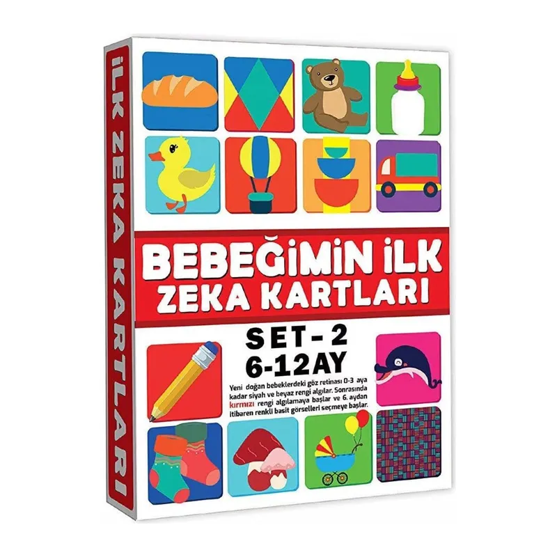 2205 Eğitici Kartlar 6-12 Ay Zeka Kartları