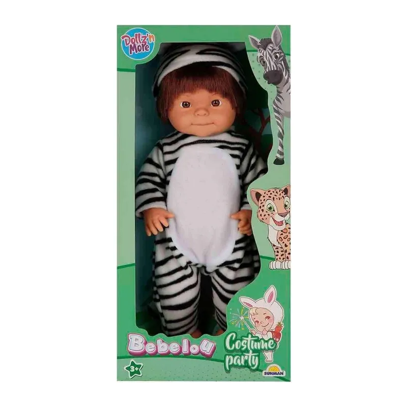 40041 Bebelou Hayvan Kostümlü Bebek 40 cm