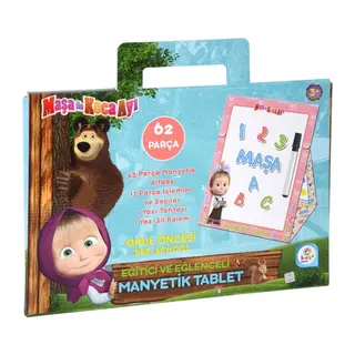 MS7582 Laço, Maşa ile Koca Ayı Manyetik Tablet / +3 yaş