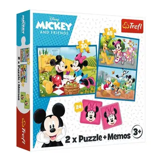 PUZZLE-93344 2IN1 Disney Puzzle -Trefl