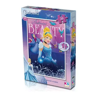 CRL709 KS, Cinderella 50 Parça Çocuk Puzzle