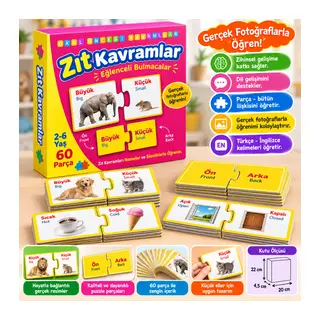1390 Eğlenceli Bul Zıt Kavramlar