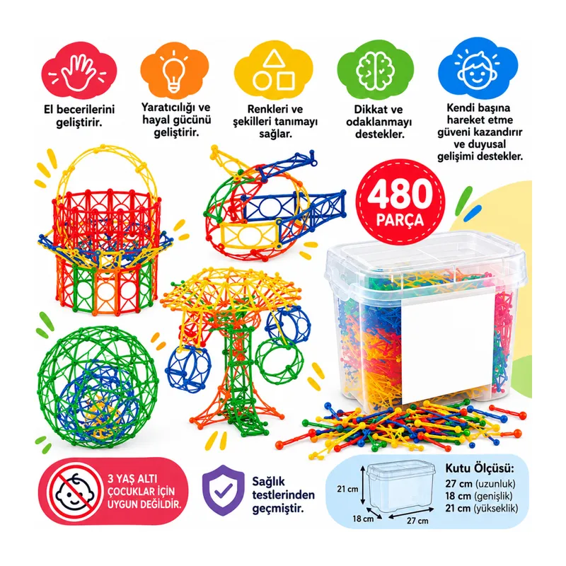 01905 Minyatür Puzzle (480PCS)