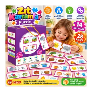 2945 Zıt Kavramlar Kutulu 2 Li