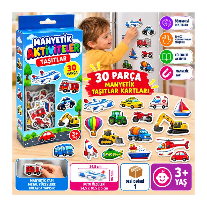 7154 Manyetik Aktiviteler - Taşıtlar / +3 yaş