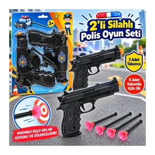 1414 2'li Silahlı Polis Oyun Seti