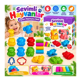 03550 3D Hayvanlar Hamur Set 200GR