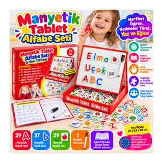 7910 Manyetik Tablet Alfabe Seti