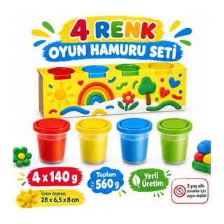 03281 4lü OYUN HAMURU / 488 gr