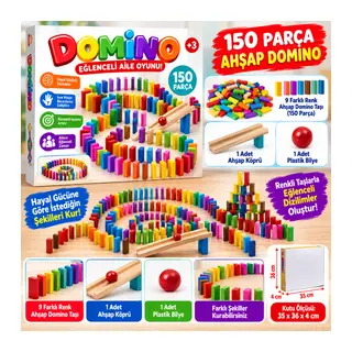 4456 Renkli Ahşap Domino adet fiyatıdır