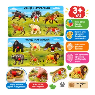 ONY-328 329 Ahşap Tutmalı Vahşi Hayvanlar adet fiyatıdır