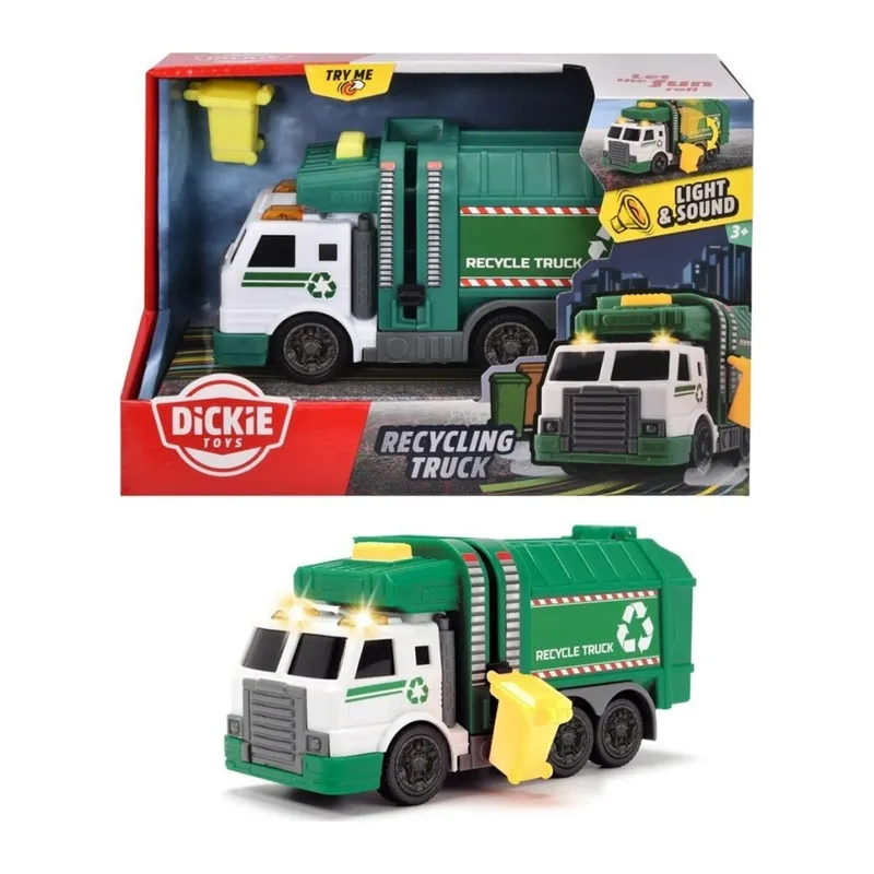 203302018 Dickie, Geri Dönüşüm Kamyonu 15 cm