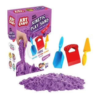 03694 Aksesuarlı Mor Kinetik Oyun Kumu 1000 Gr