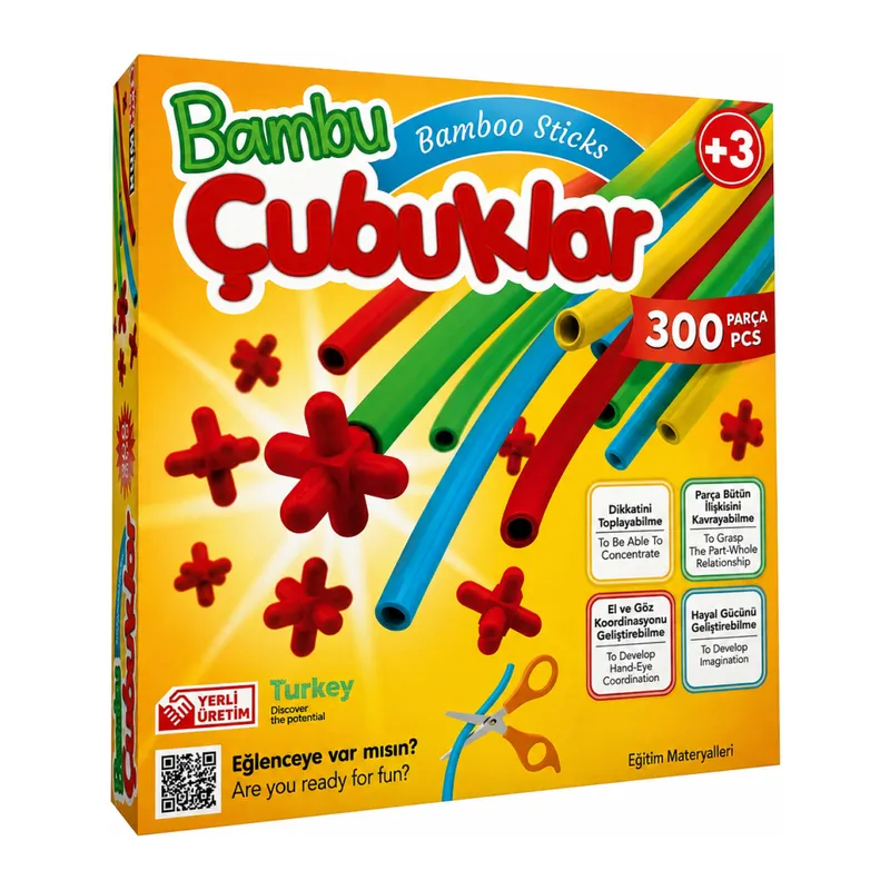 5462 Bambu Çubuklar - 300 parça / +3 yaş