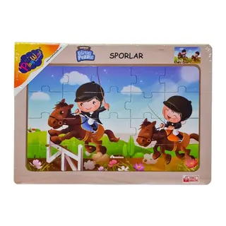 ONY-85-86-87-88 Ahşap Eğitici Puzzle Sporlar -Onyıl