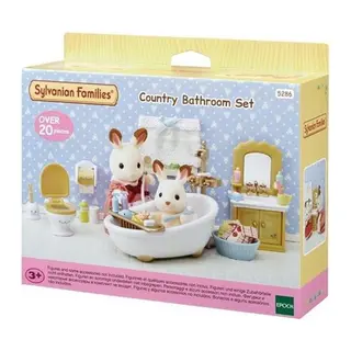 5286 Sylvanian Families, Banyo Seti, 20 parça,+3 yaş, figürler ayrı satılır.