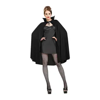 Siyah Renk Yakalı Halloween Pelerini 90 cm