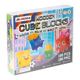 5642 Wooden Cubes Bloc NessiWorld