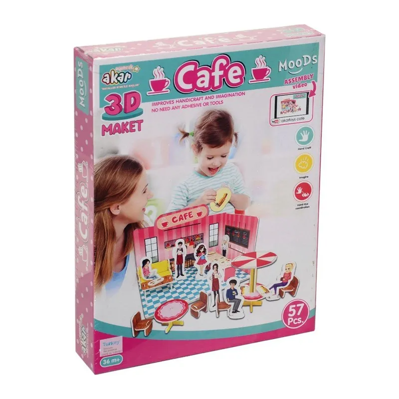 Cafe Maket 3 Boyutlu Puzzle