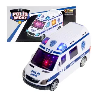 112 Polis İmdat 3D Işıklı Sesli Polis Aracı