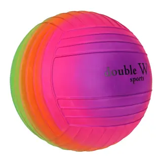 Double W Sports Gökkuşağı Tırtıklı PVC Top 23cm