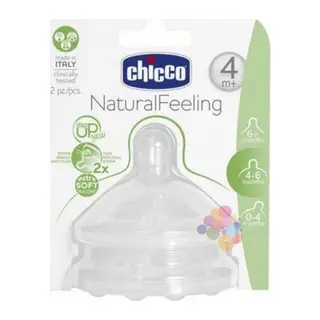 NaturalFeeling Biberon Emziği 4 Ay+ Akış Ayarlı 2li