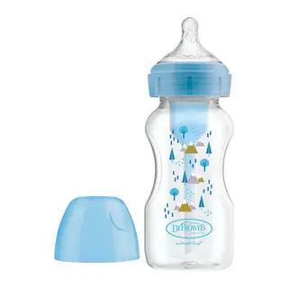 PP Geniş Ağız Options Biberon 270 ml Mavi