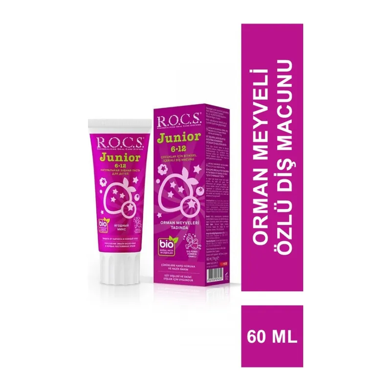 .Junior Diş Macunu 6-12 Yaş 60 ml Orman Meyveleri