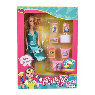Kutuda Anlily Temizlik Setli Bebek 2442