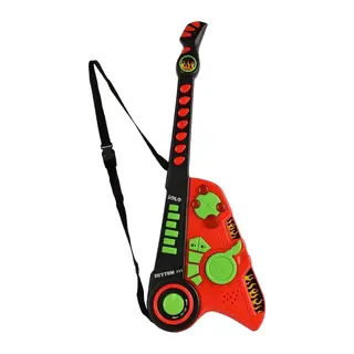 Led Işıklı Melodili Askılı Müzikli Gitar