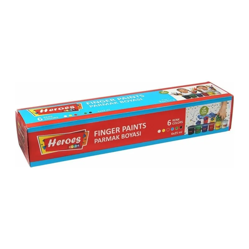 ERN-710 Heroes Color 6lı Parmak Boya - Eren Oyuncak