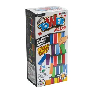 7317 Renkli Plus Tower Süper Denge Oyunu 54 Adet