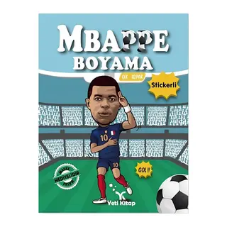 MBappe Çıkartmalı Maskeli Boyama Kitabı