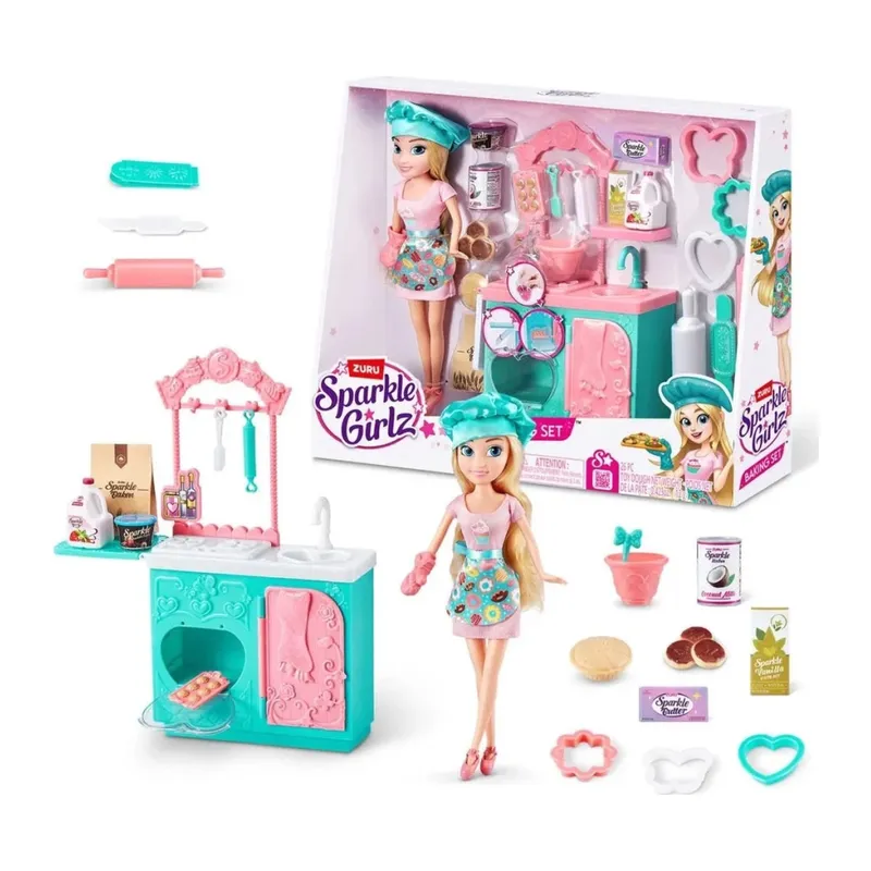 Sparkle Girlz Aşçı Bebek ve Oyun Seti 27cm