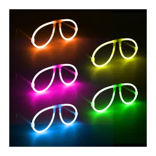 Neon Glow Fosfor Gözlük – Festival & Parti (12'li Set)