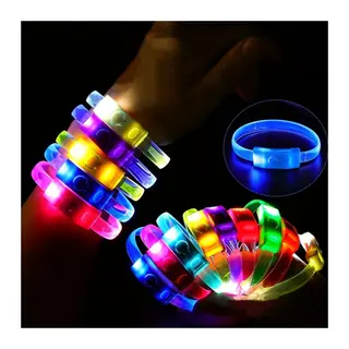 Festival & Parti LED Bileklik 3 Farklı Mod Işıklı 1 Adet